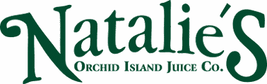 Natalies Orchid Island Juice Co. Logo Design Natalie’s Orchid Island Juice Co. logo: elegant green typography highlighting natural, artisanal juice products.