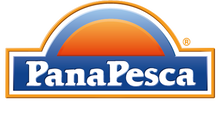 PanaPesca: Fresh Seafood with a Vibrant Touch PanaPesca logo: vibrant seafood brand with a sun and ocean-inspired design.