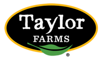 Taylor Farms Logo: Fresh Produce and Farm Quality Taylor Farms logo with bold typography and green leaf, symbolizing fresh, quality produce.
