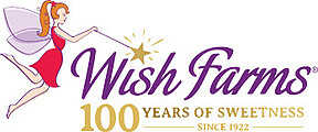 Wish Farms: 100 Years of Sweetness and Magic Whimsical Wish Farms logo with a fairy, celebrating 100 years of sweetness and magic.