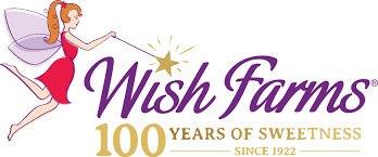 Whimsical Wish Farms logo with a fairy, celebrating 100 years of sweetness and magic.